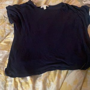 Blue t shirt with a cute tie to the side (Michael kors)